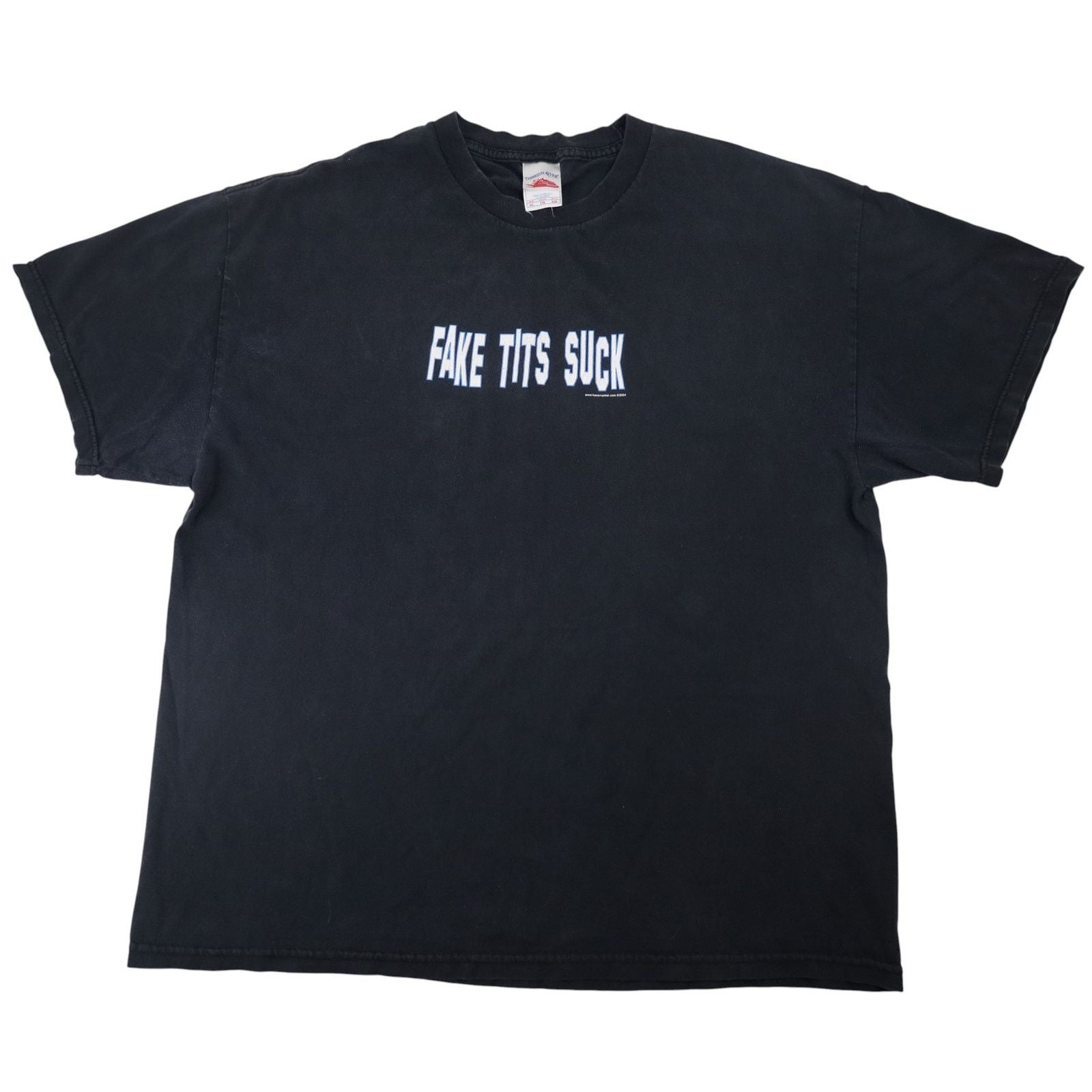 Vintage Y2k Fake Tits Suck Slogan T Shirt Hoodie, Sweatshirt | FlexRushtees.com