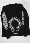 Hearts Chrome Hearts Horseshoe Pocket Longsleeve T-Shirts, Hoodie, Sweatshirt | FlexRushtees.com