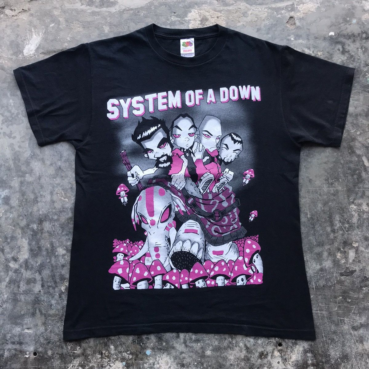 Vintage Band Shirt System Of A Down Rare Mushroom Man Hoodie, Sweatshirt | FlexRushtees.com