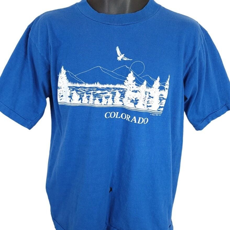Vintage Colorado Mountains T Shirt Vintage 80s Wilderness Eagle