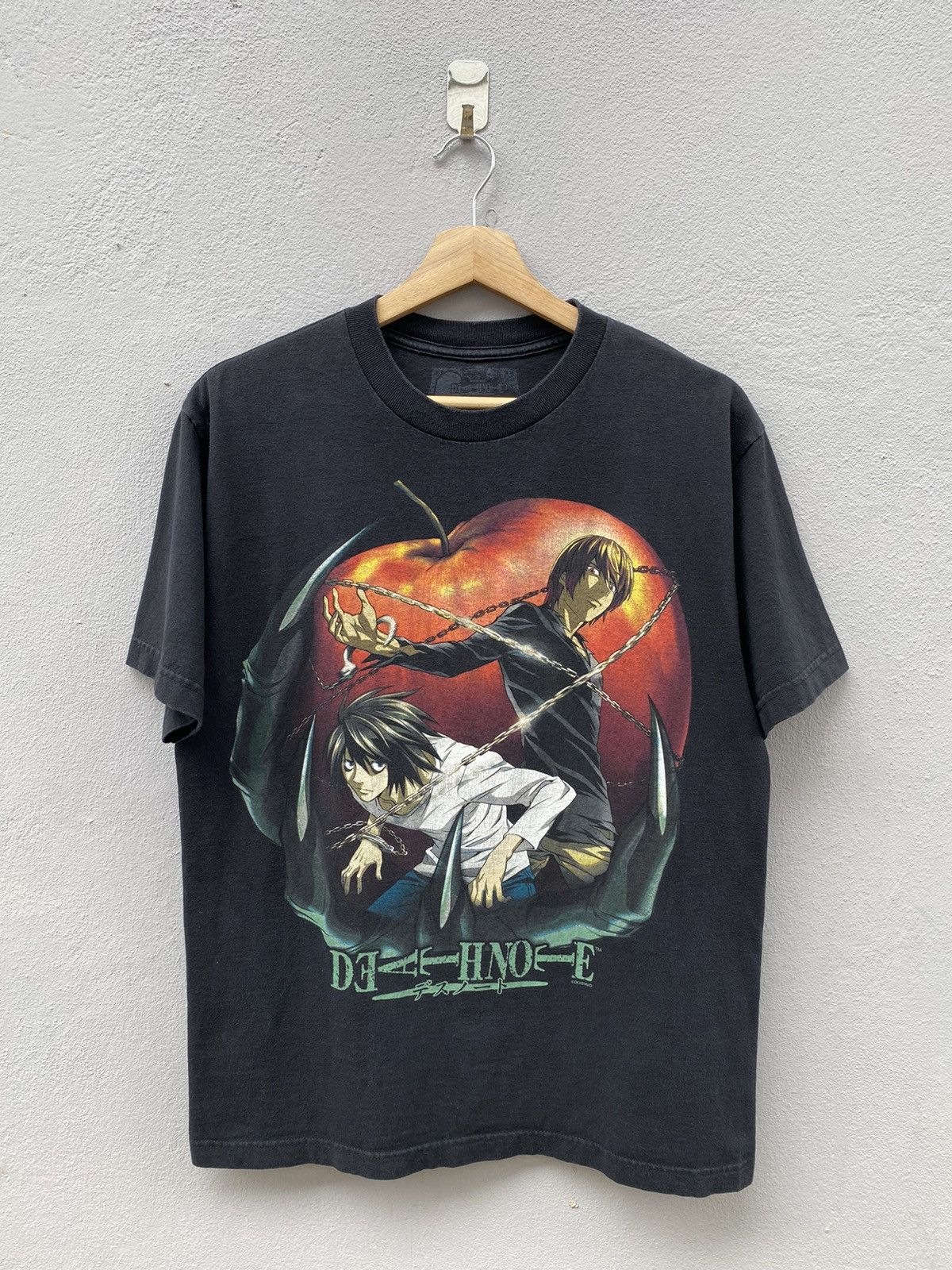 Japanese Brand Vintage Rare Anime Death Note Kira L Overprint Graphic
