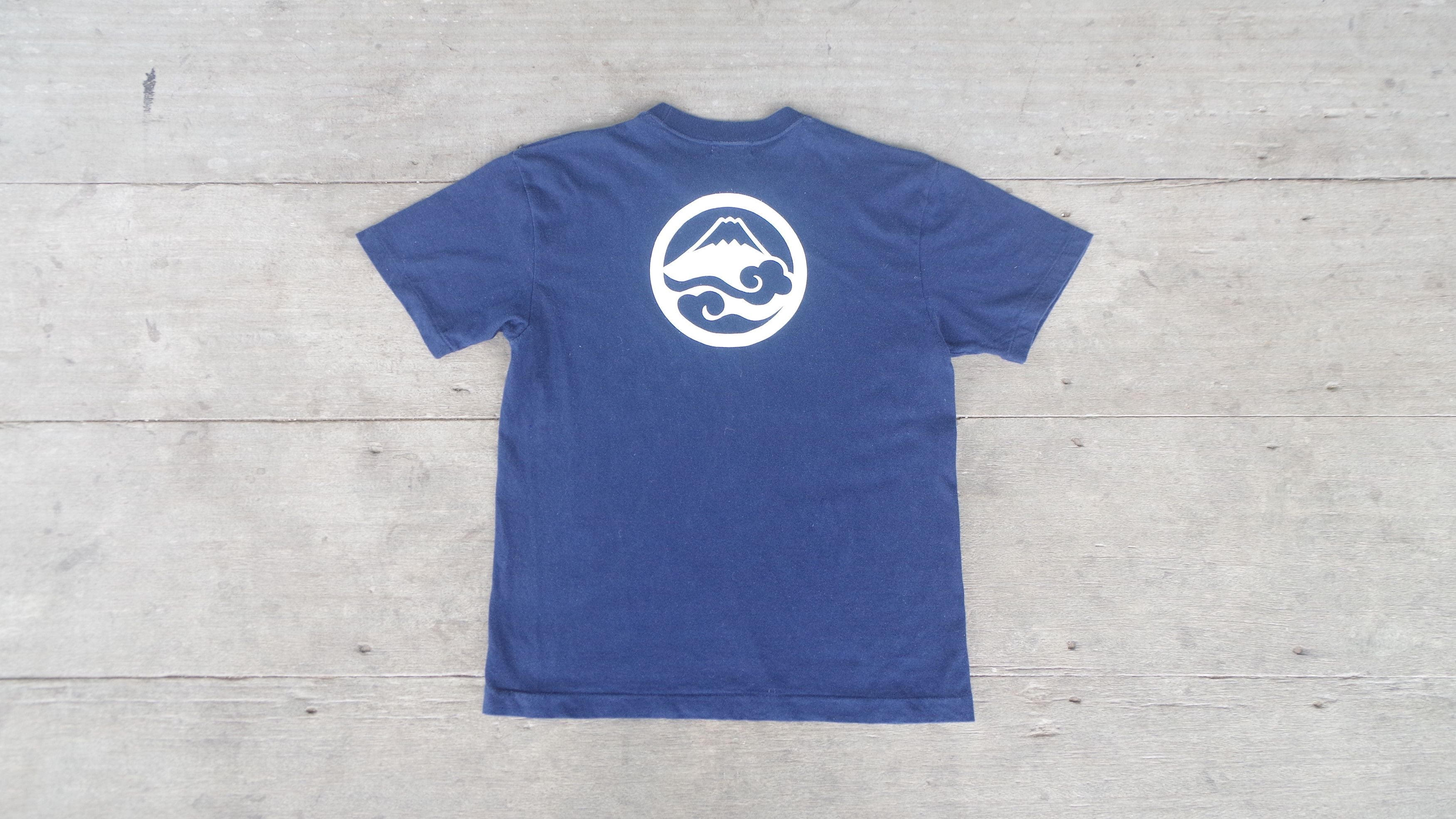 Japanese Brand Kume Jp Tokyo 1935 Japanese Mountain T Shirt Size S Indigo
