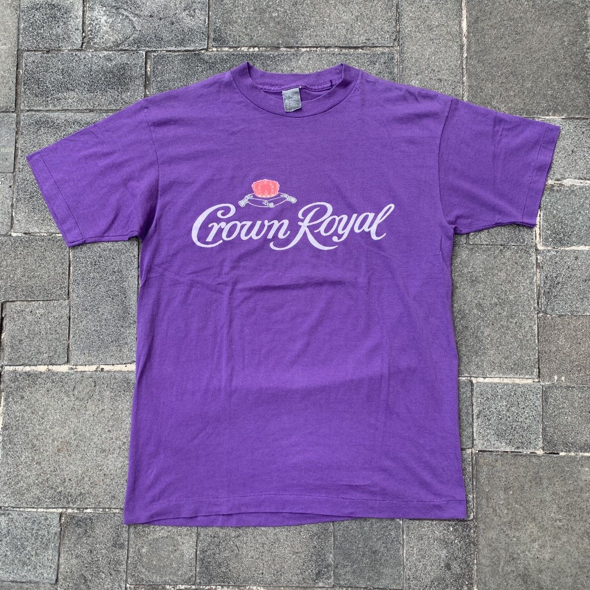 Vintage 80 S Tag Anvil Tee Crown Royal Size L