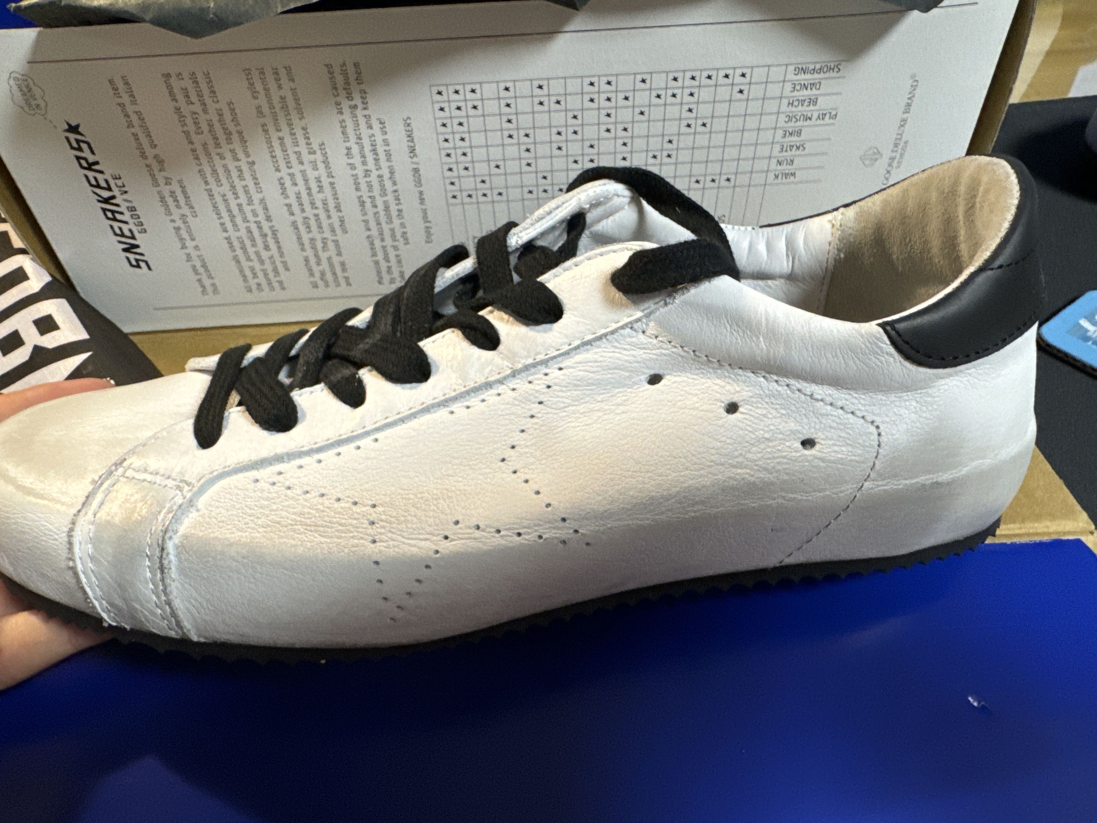 Goose Golden Goose Superstar Col L52 Future White Black