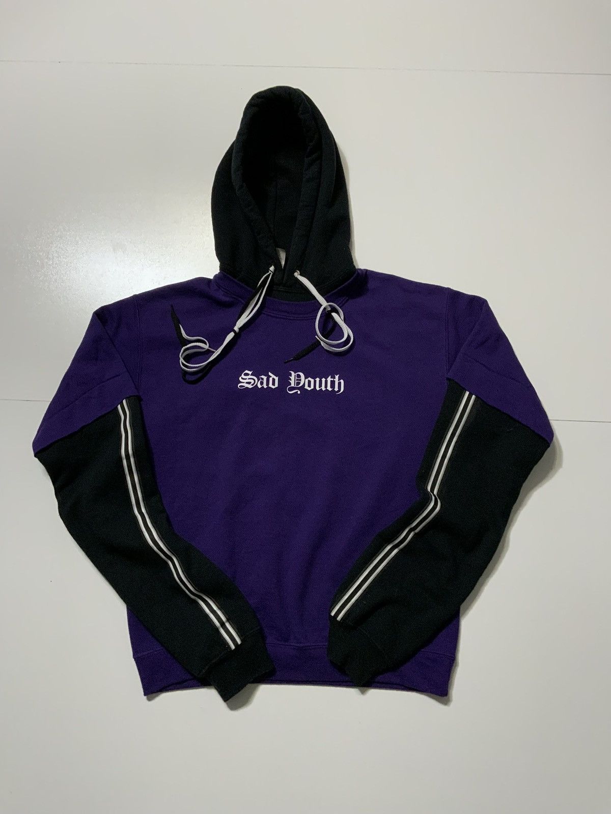 Other Sad Youth Double Layer Purple Black Grunge Custom Hoodie T-Shirts, Sweatshirt | FlexRushtees.com