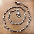 Jewelry Metal Knot Waist Wallet Chain Barbed Wire Chain