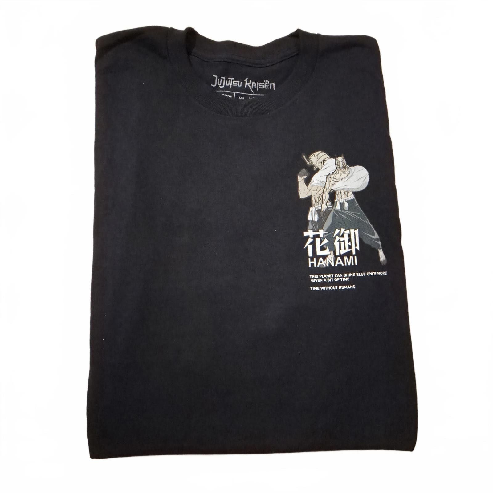 Unknown London Black Hanami Graphic T Shirt Jujutsu Kaisen Anime