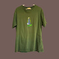 Dime Mtl Alien Tee Green Cotton Sci Fi Skate Energy