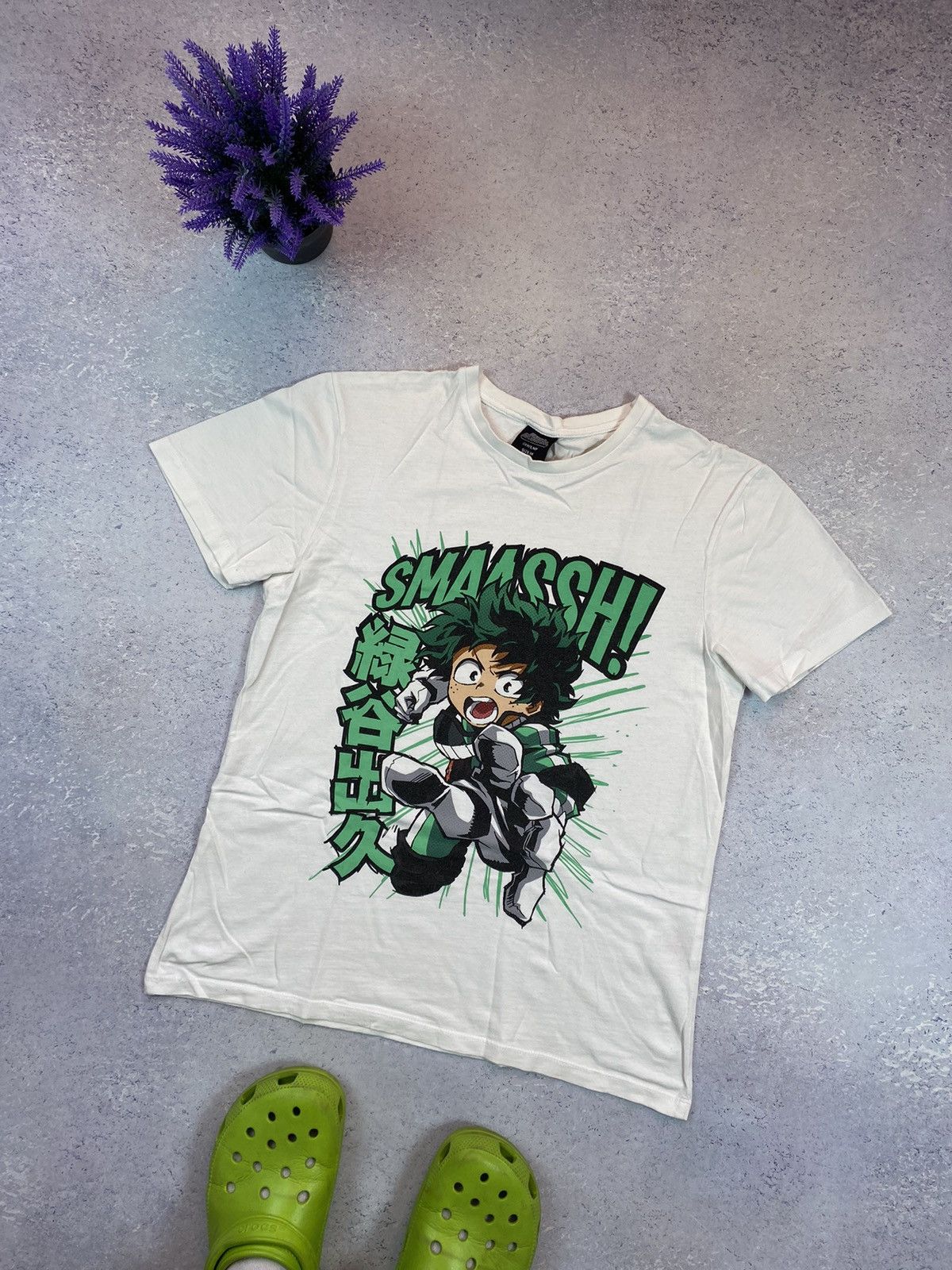 Anime My Hero Academia Men S T Shirt With Big Logo Size Medium