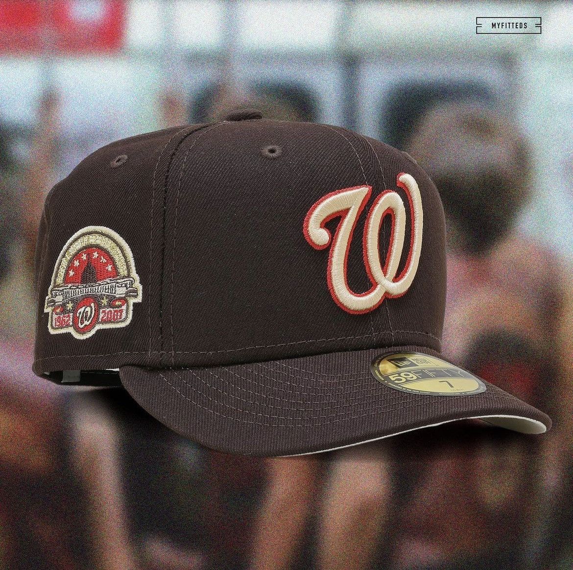 Myfitteds X New Era 7 5 8 Washington Nationals The Warriors 1979 Brown Cream