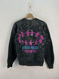 Vintage 80s Fruit Of The Loom Sweatshirt Paint Splatter