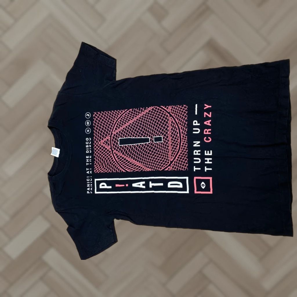 Vintage Pacific Mens Black Panic At The Disco T Shirt Size S Ch Made In Usa 1265 Hoodie, Sweatshirt | FlexRushtees.com