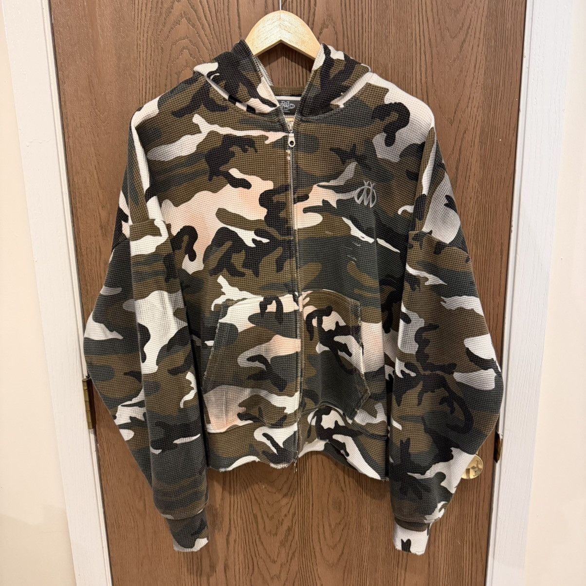 Hmdd Camo Thermal Full Zip Hoodie Size S T-Shirts, Sweatshirt | FlexRushtees.com