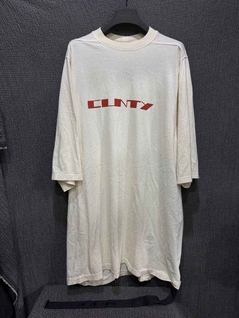 Owens Rick Owens 22fw Printed Slogan Short Sleeves