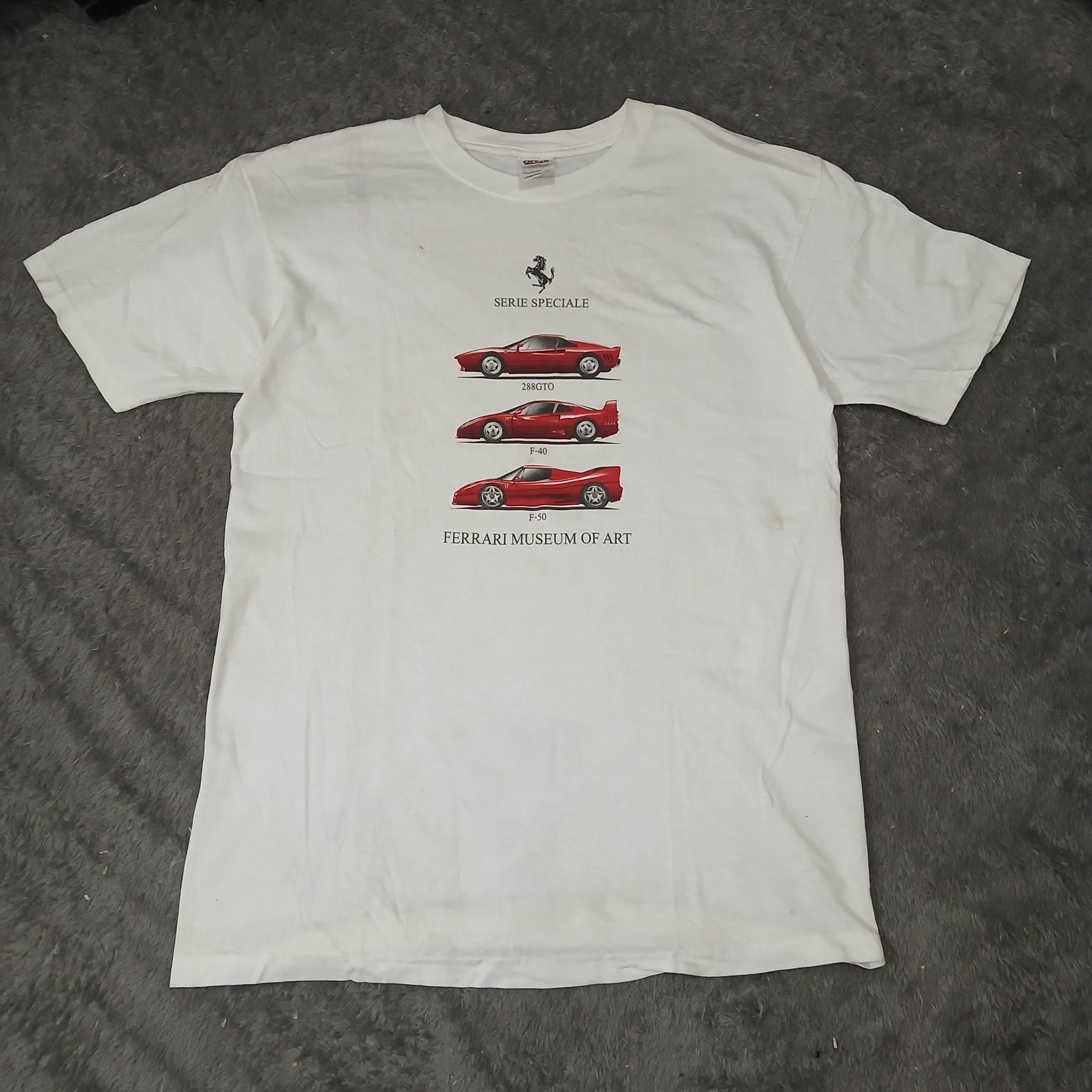 Vintage Ferrari Museum Of Art Anvil Tee Hoodie, Sweatshirt | FlexRushtees.com