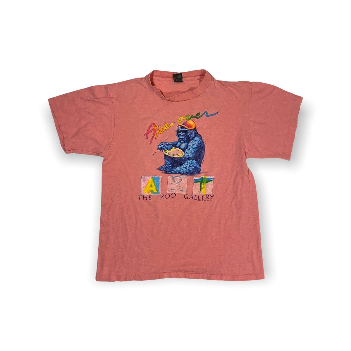 Vintage 80s Zoo Art Gallery Tee