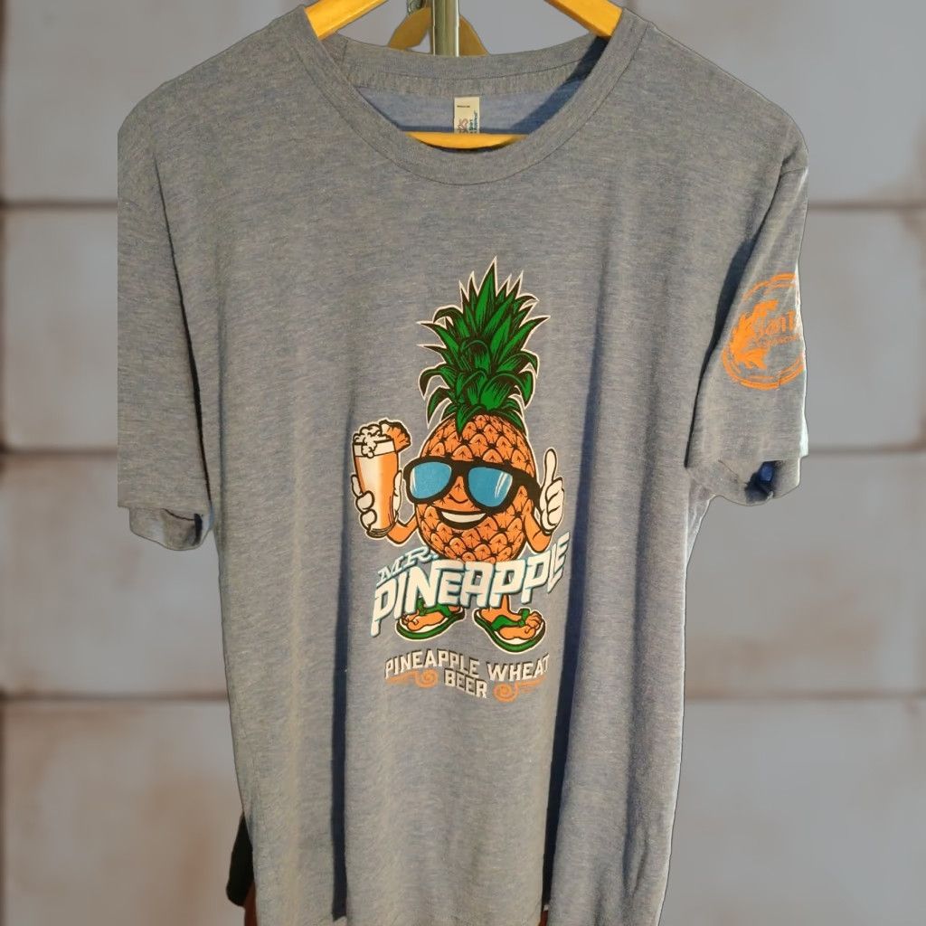 Apparel Vintage American Apparel Beer T Shirt Mr Pineapple Wheat Beer Santan Size L Beige M Hoodie, Sweatshirt