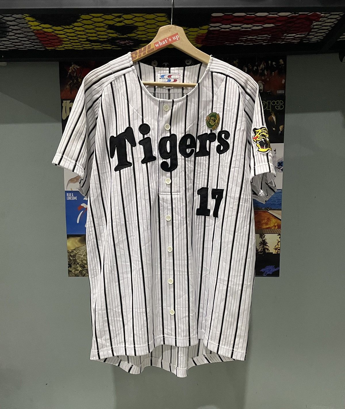 Vintage 75 Anniversary Hanshin Tiger Baseball Tee Hoodie, Sweatshirt | FlexRushtees.com