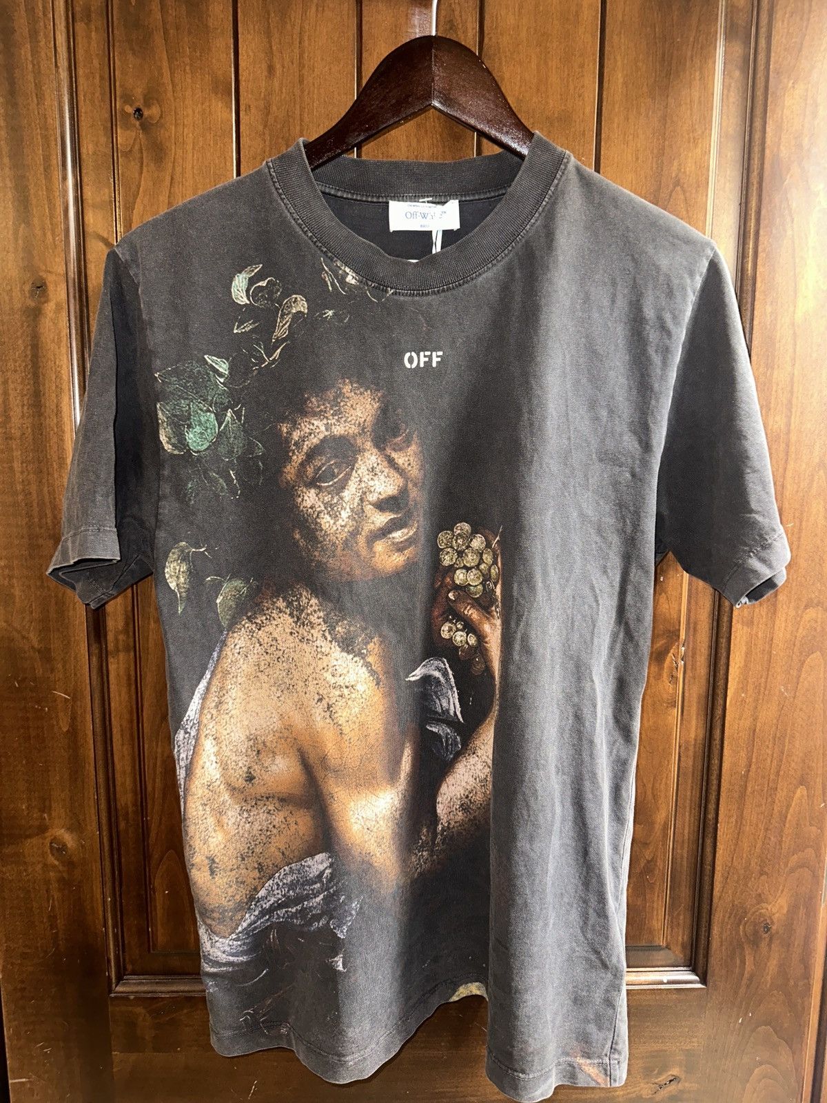White Off White Bacchus Tee Hoodie, Sweatshirt | FlexRushtees.com