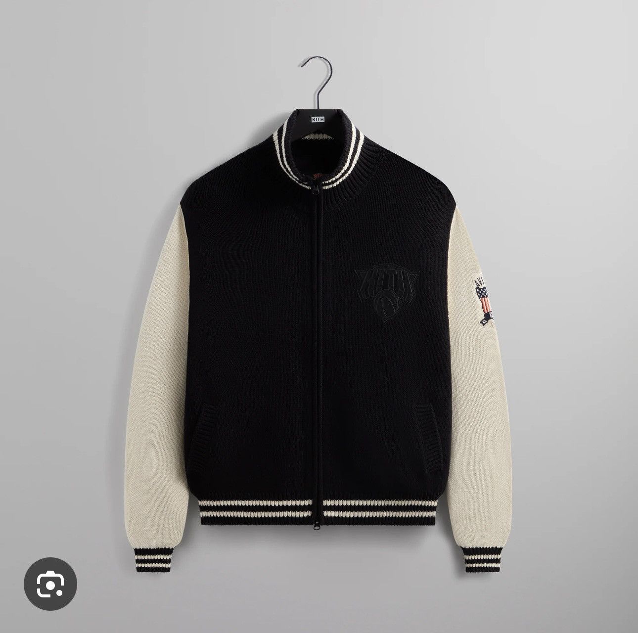 Kith Knicks Avirex Wyona Full Zip Sweater Black T-Shirts, Hoodie, Sweatshirt | FlexRushtees.com