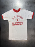 1980s Vintage Ringer Tee Sportswear Screen Stars Made In Usa