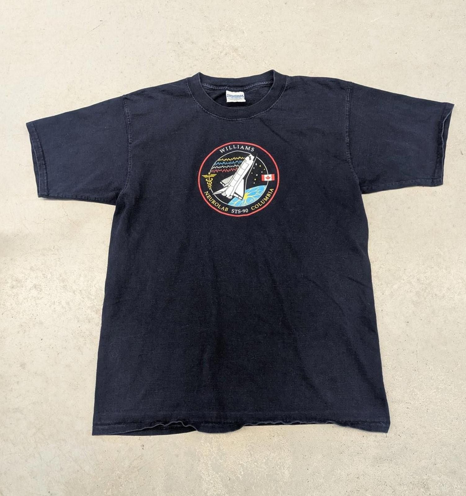 Vintage 90s Neurolab Sts 90 Columbia Space Program T Shirt