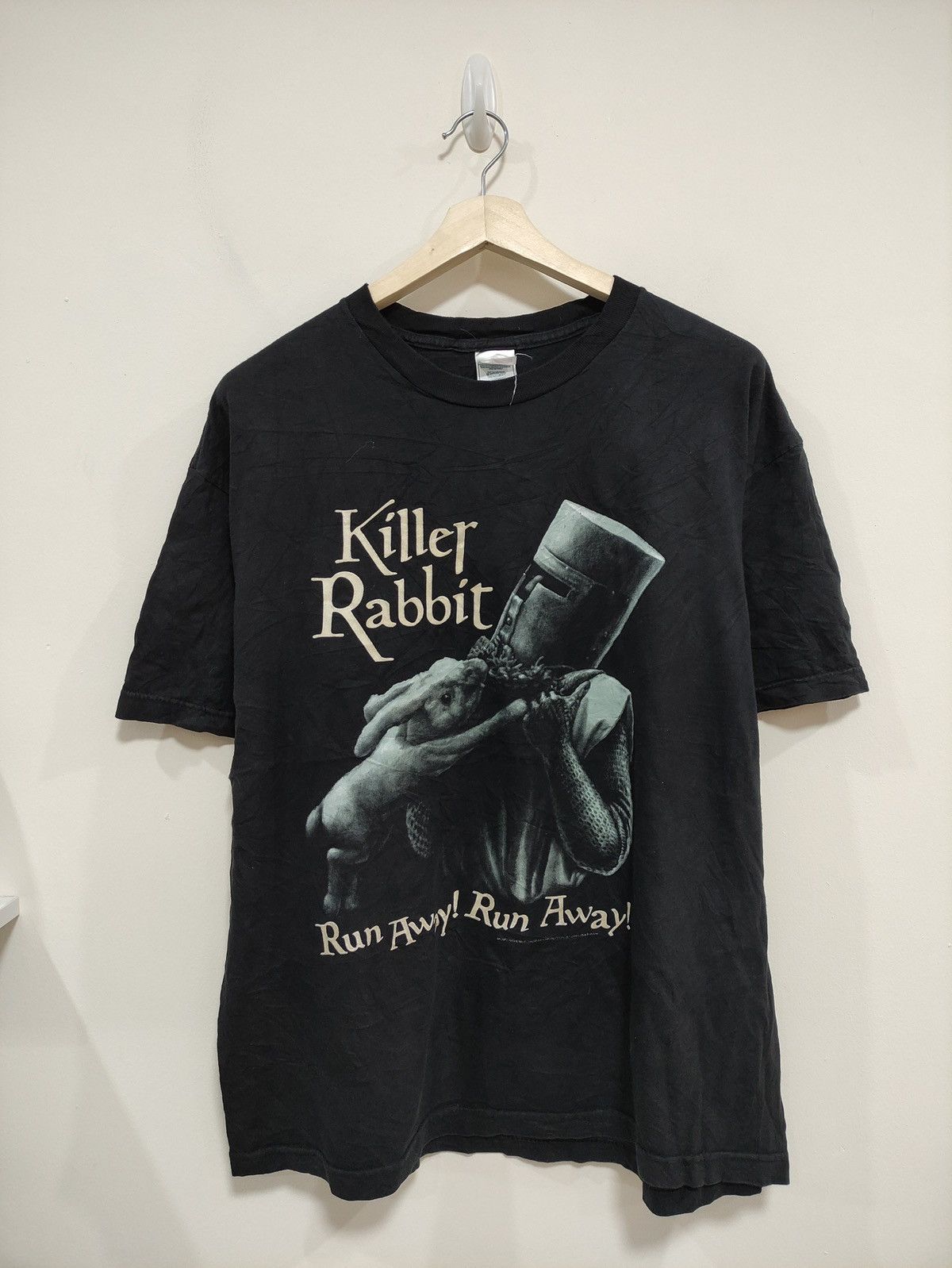 Vintage 00s Run Away Tee Monty Python And The Holy Grail Hoodie, Sweatshirt | FlexRushtees.com