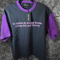 Homme Femme La Nwt Homme Femme La Purple Destroyed Maison Tee Medium Hoodie, Sweatshirt | FlexRushtees.com