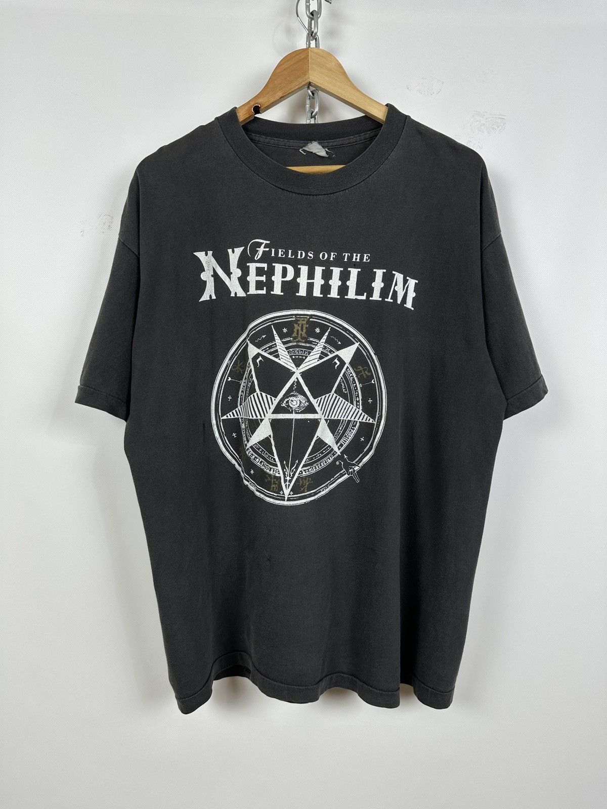 Band Tees 1990 Vintage Fields Of The Nephilim Uk Tour Band T Shirt Hoodie, Sweatshirt | FlexRushtees.com