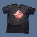 Vintage Ghostbusters Movie Promo T Shirt Mens M Black 1980s Usa Skimmers Short Sleeve Cotton
