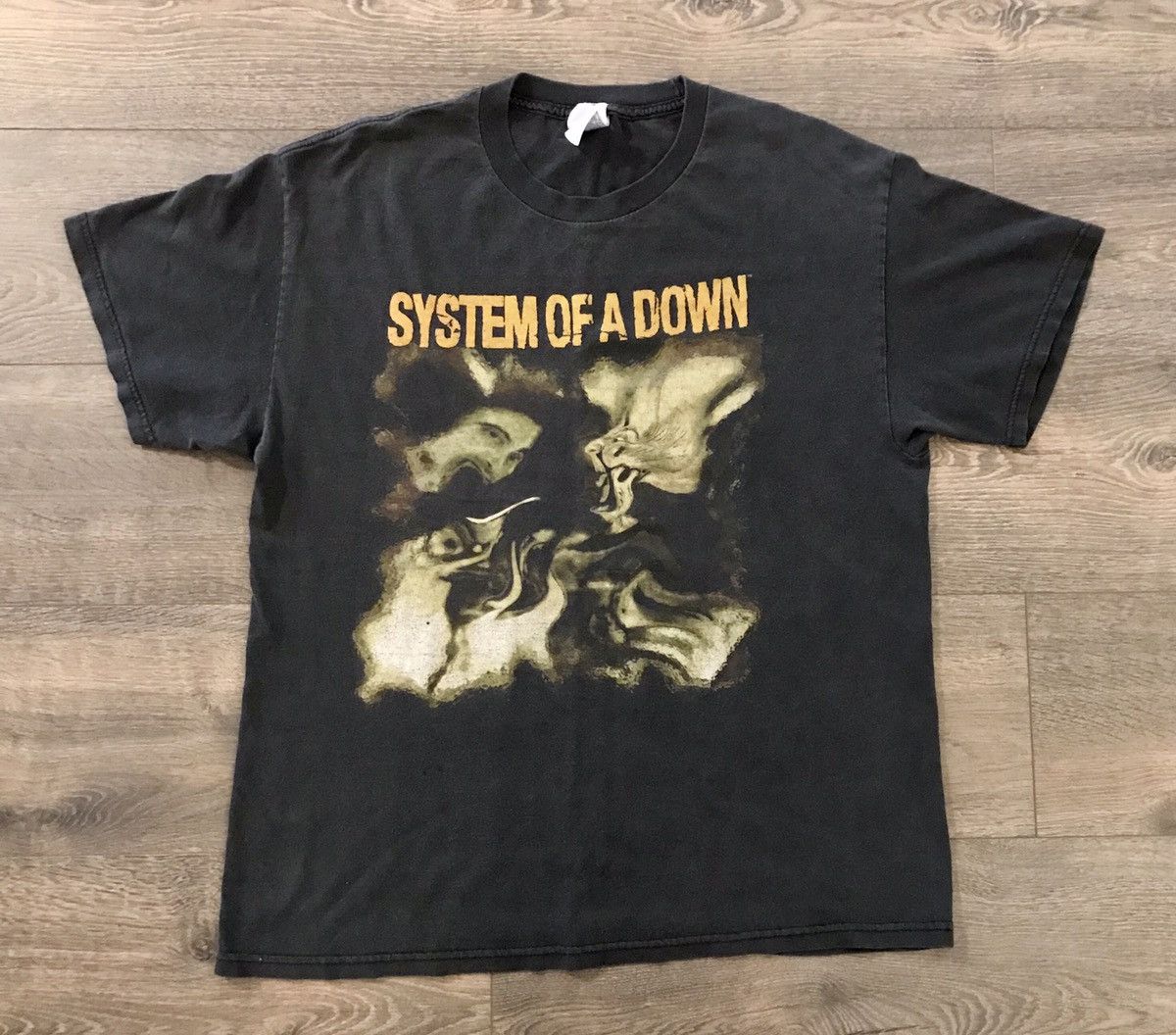 Rap Tees X Vintage Vintage System Of A Down Tee Hoodie, Sweatshirt | FlexRushtees.com