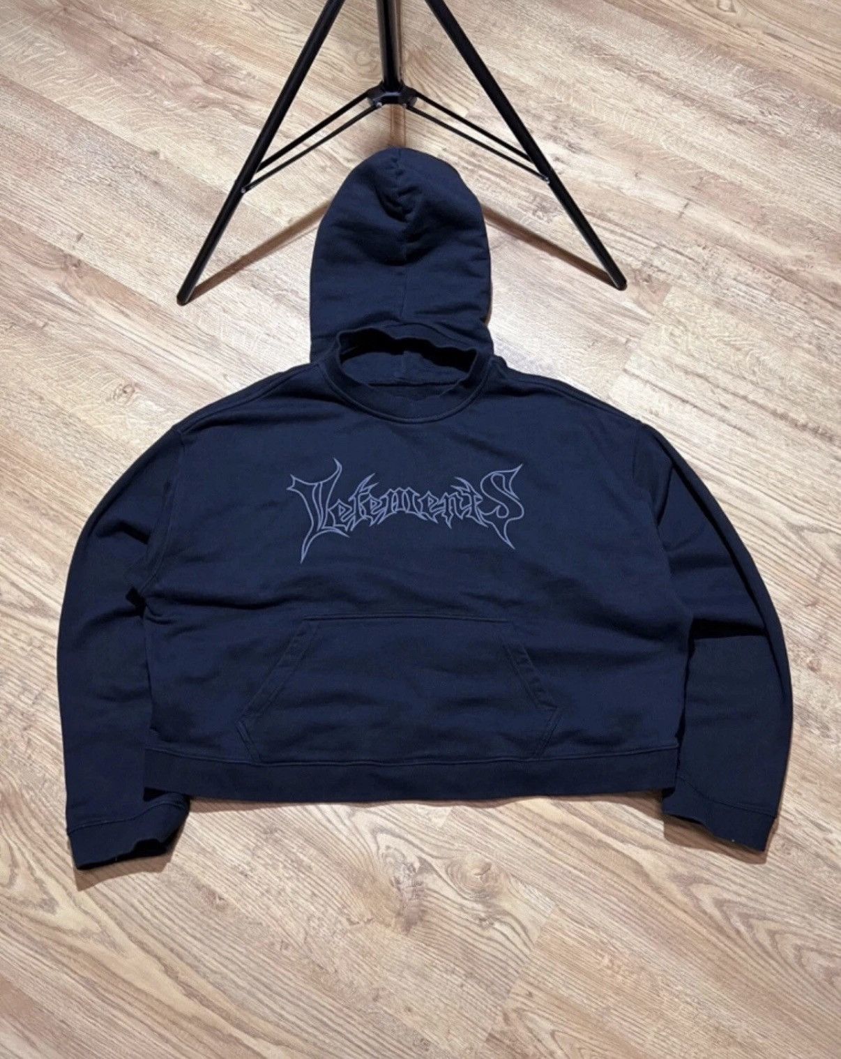 Vetements Reversible Metal Logo Hoodie T-Shirts, Sweatshirt | FlexRushtees.com
