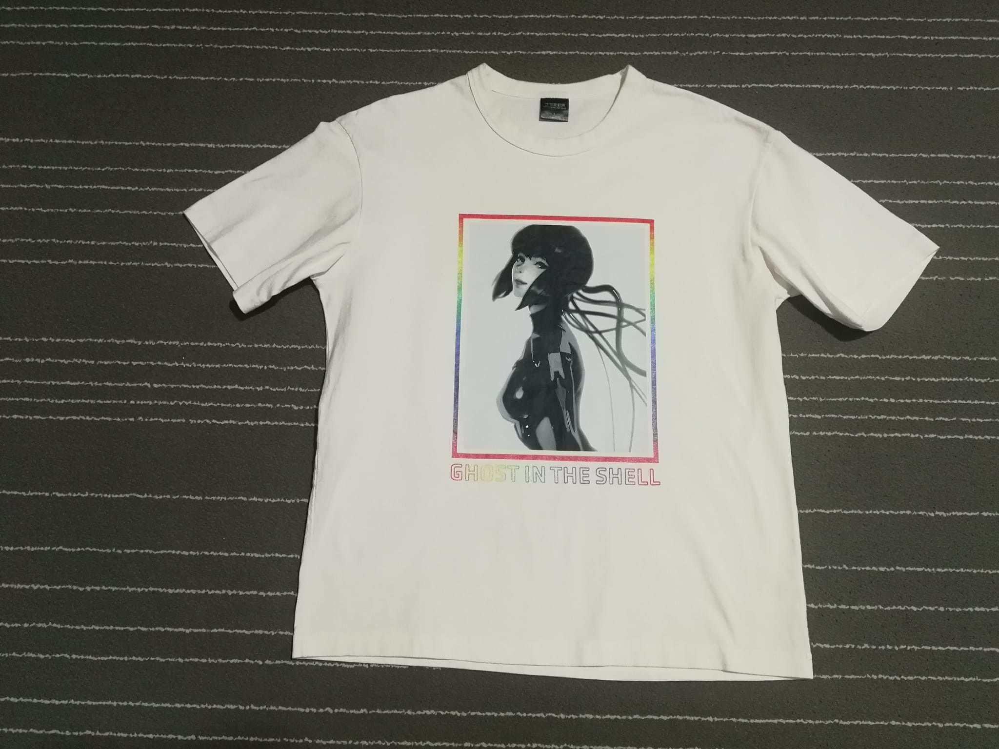 Japanese Brand Ghost In The Shell X Gu Oversize Style M T-Shirts, Hoodie, Sweatshirt | FlexRushtees.com