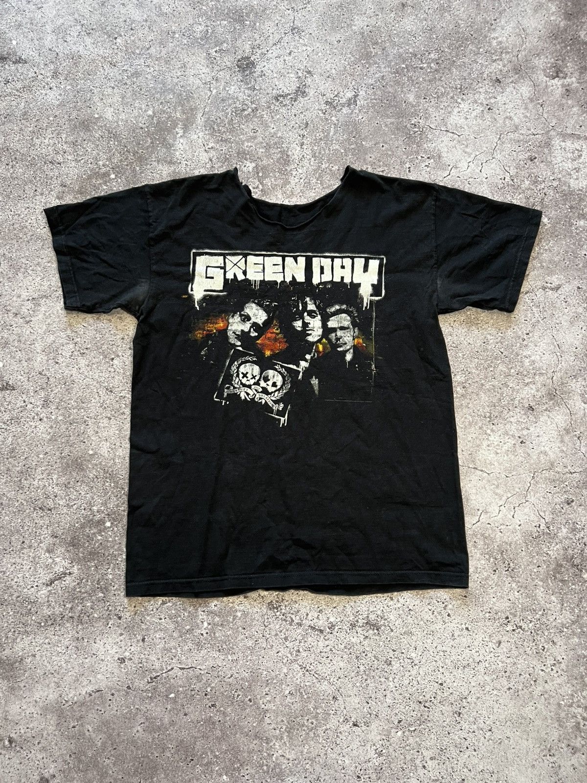 Vintage 2000s Green Day Trashed Band Tee Hoodie, Sweatshirt | FlexRushtees.com