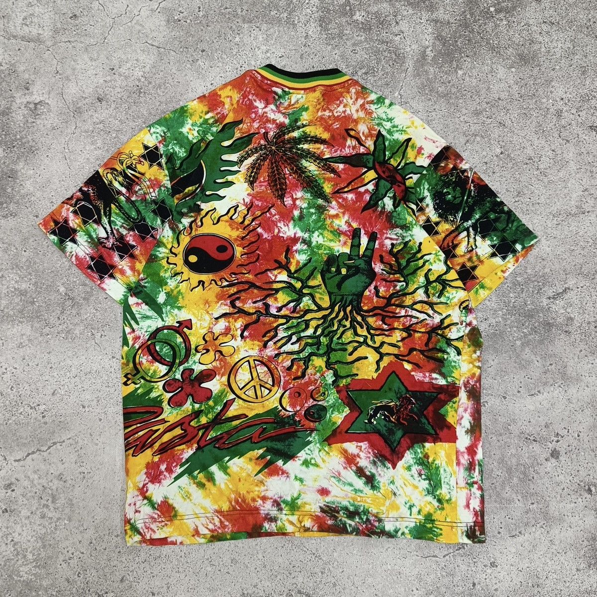 Vintage 90s Bob Marley Aop Tee Rasta Piece Reggie Y2k Rare Hoodie, Sweatshirt | FlexRushtees.com