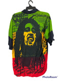 Bob Marley Tri Colour Big Print 100 Rayon T-Shirts, Hoodie, Sweatshirt | AU16VibeMintTees.com