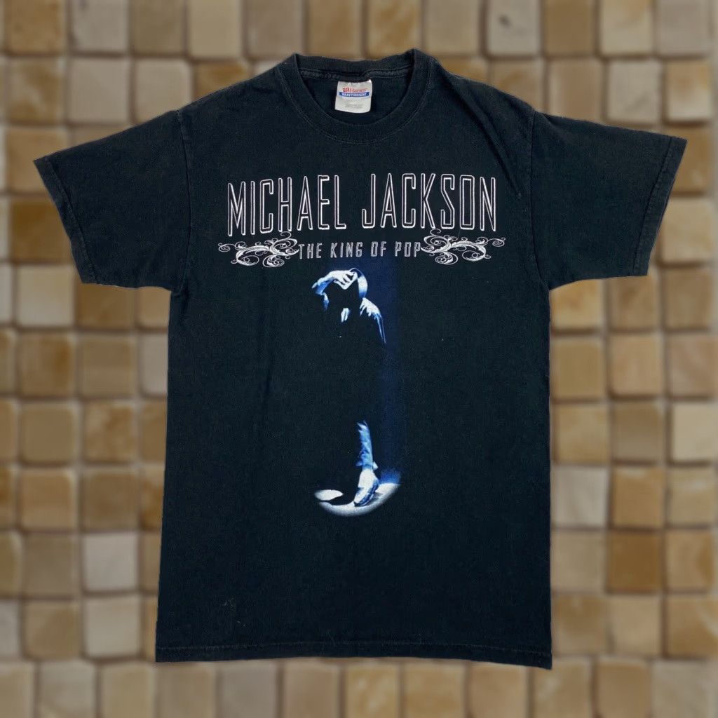 Vintage Michael Jackson T Shirt Adult Small Black 2000s Music Band Tee The King Of Pop Boys