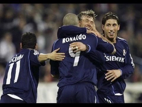 Vintage Ronaldo Real Madrid 2005 2006 Away Navy Jersey Shirt