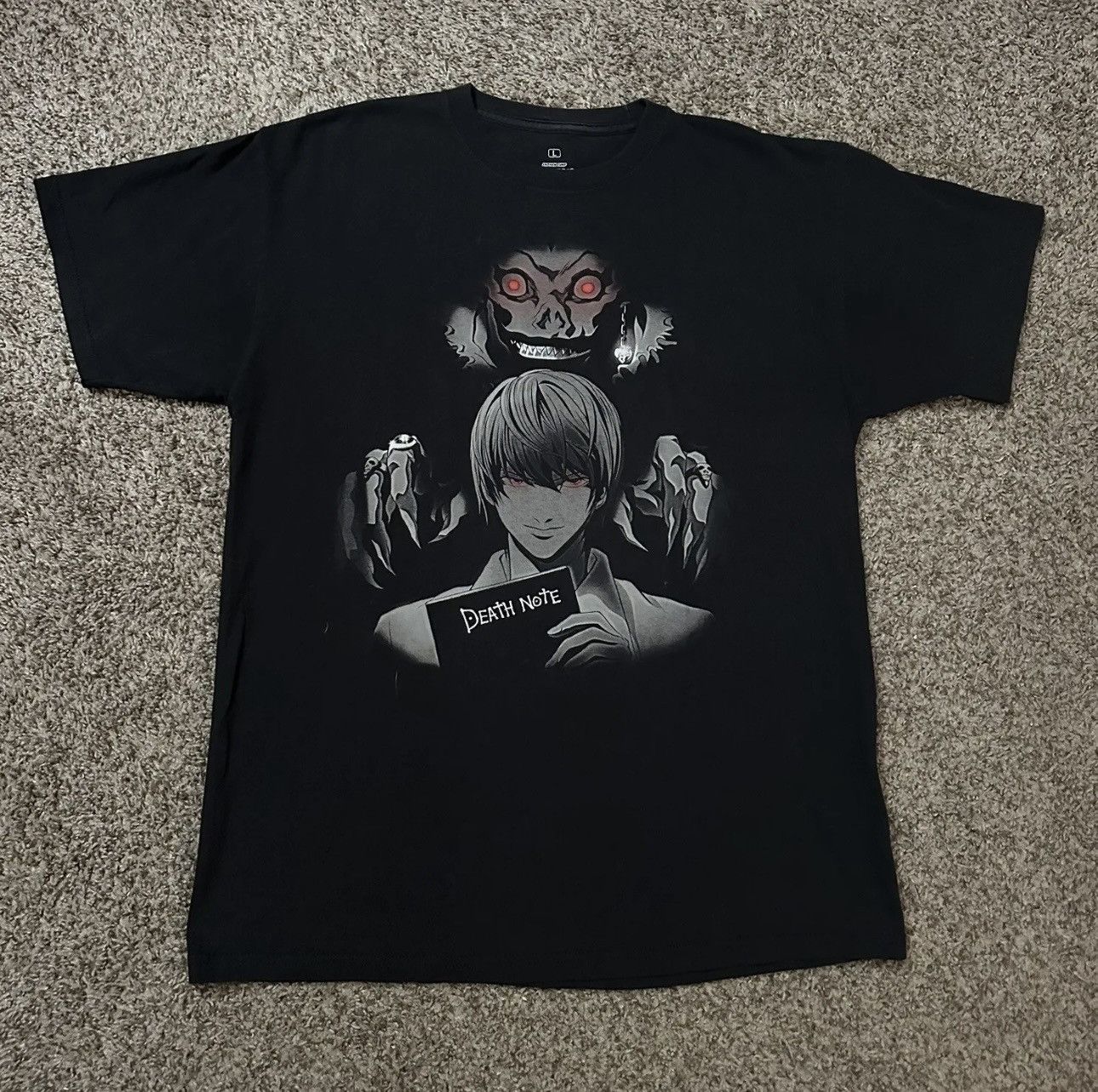 Vintage 2000s Death Note T Shirt Size L Light Ryuk Anime