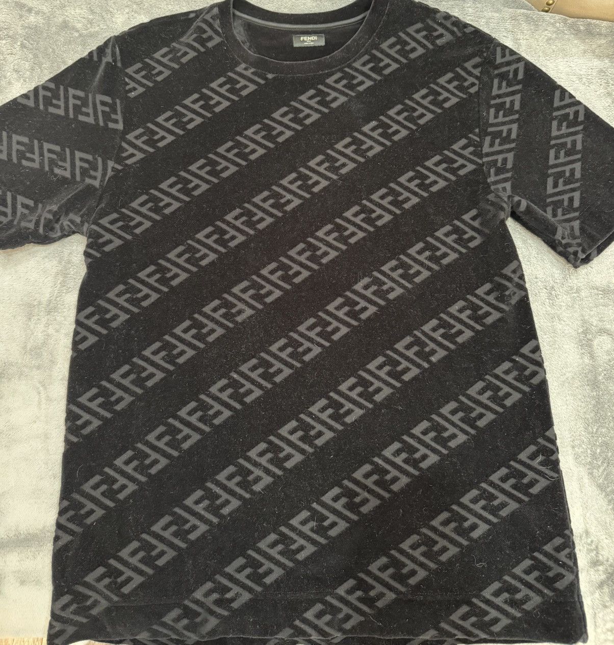 Fendi Monogram Towel Black Tee Hoodie, Sweatshirt | FlexRushtees.com