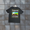 Polaroid Shirt Adult Large Black Graphic Land Camera Short Sleeve Capture Mens Hoodie, Sweatshirt | FlexRushtees.com