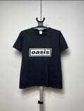 Vintage Oasis Box Logo Black T Shirt Size S Hoodie, Sweatshirt | FlexRushtees.com