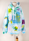 Mcq Blue Tie Dye Earth Up Hoodie T-Shirts, Sweatshirt | AU16VibeMintTees.com