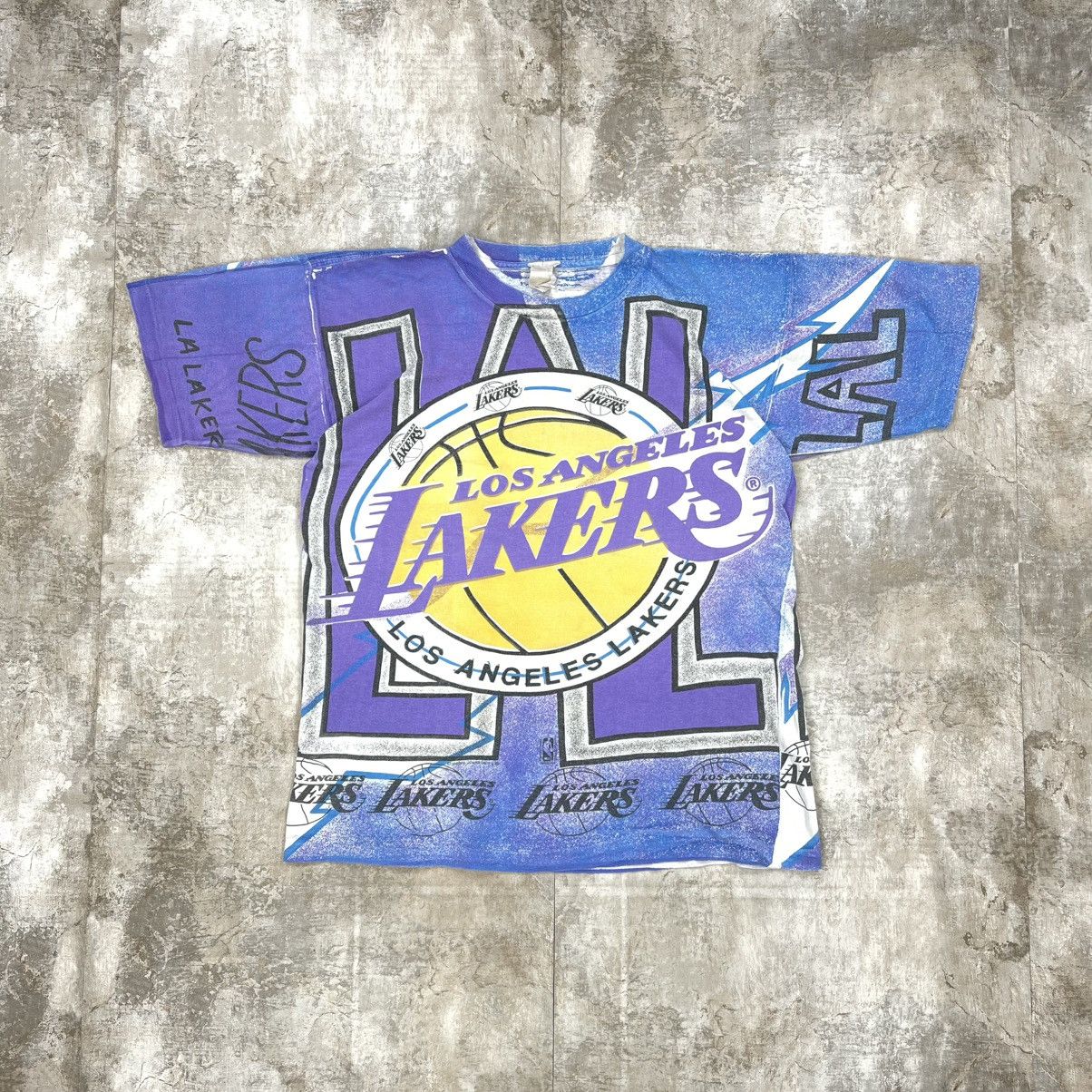 Vintage La Lakers Aop Tee Nba Magic Johnson Graphic Hoodie, Sweatshirt | FlexRushtees.com