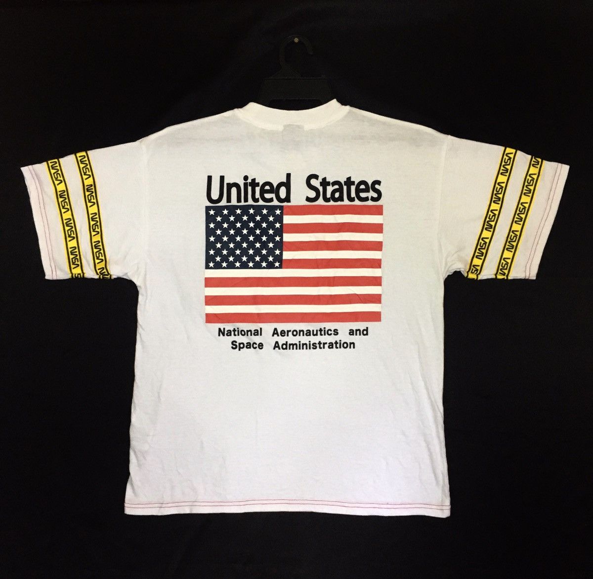 Other Nasa T Shirt United State Flag Big Logo T Shirt Large Size