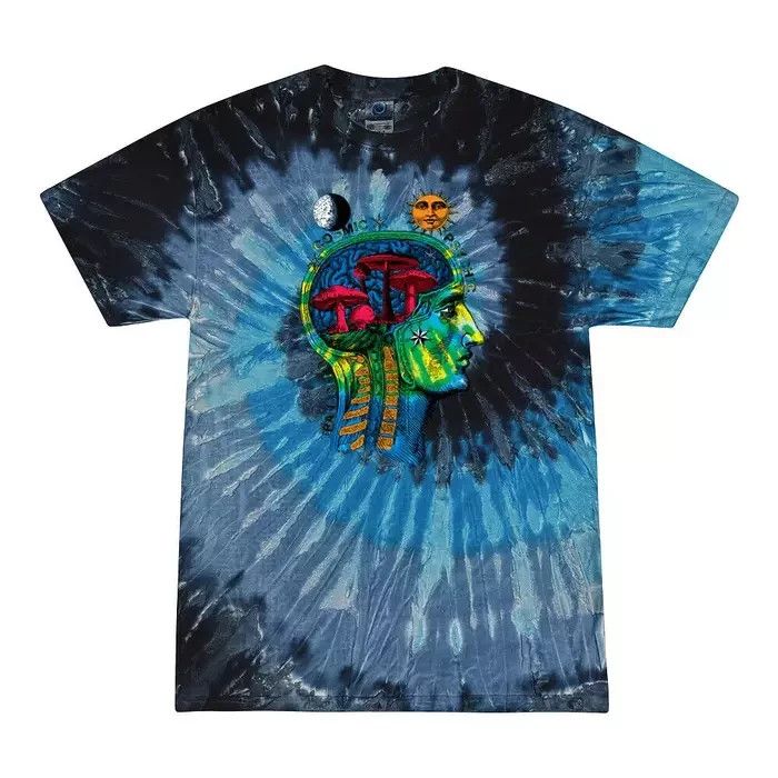Vintage Deadstock Trippy Mind Shrooms Lsd Tie Dye T Shirt