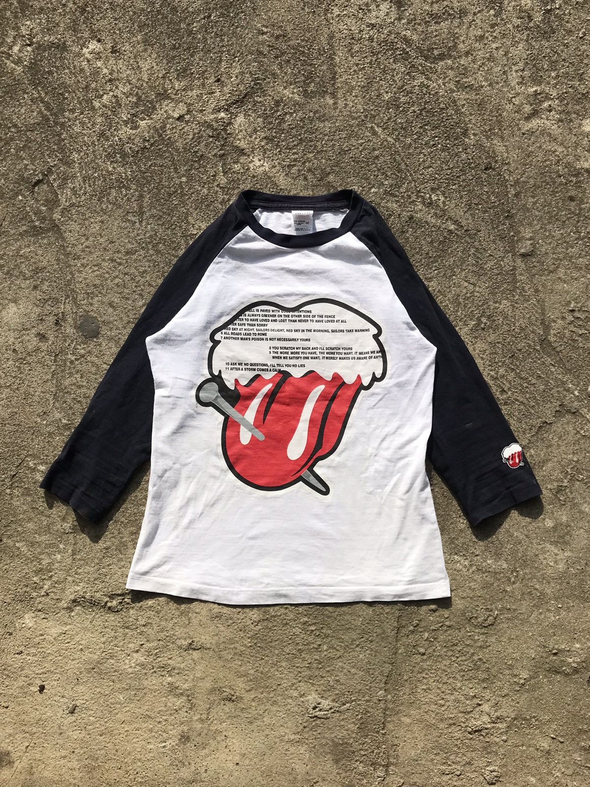 Number N Ine X Vintage Vintage Enstains Rolling Stone Raglan Shirt