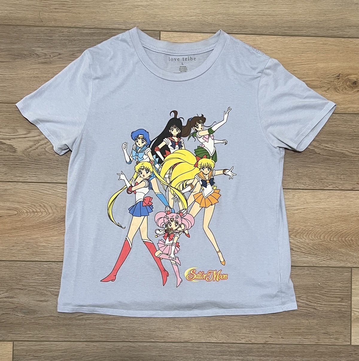 Vintage Sailor Moon Light Blue Anime Tee