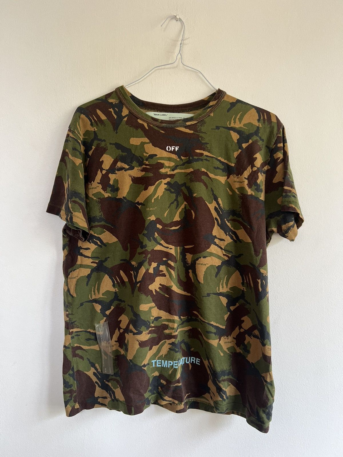 Virgil Abloh Off White Camo Tee Hoodie, Sweatshirt | FlexRushtees.com