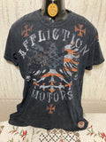 Vintage Y2k Affliction American Customs With Patches Tee